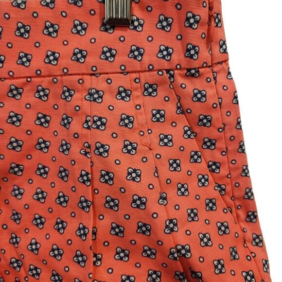 J Crew Chino Dress Shorts Floral Pink Blue Pocket Size 0 - Picture 4 of 4